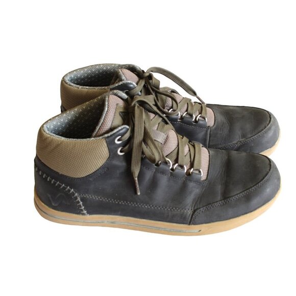 Forsake Phil Mens black leather waterproof chunky sneaker boot Size 8 lace up - Picture 8 of 13